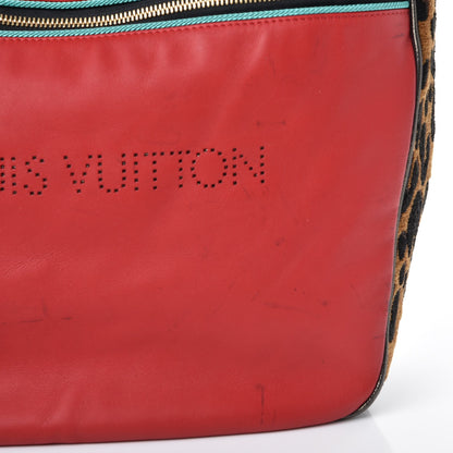 Louis Vuitton Supple Calfskin Safari Flight Bag Rouge 12 of 12
