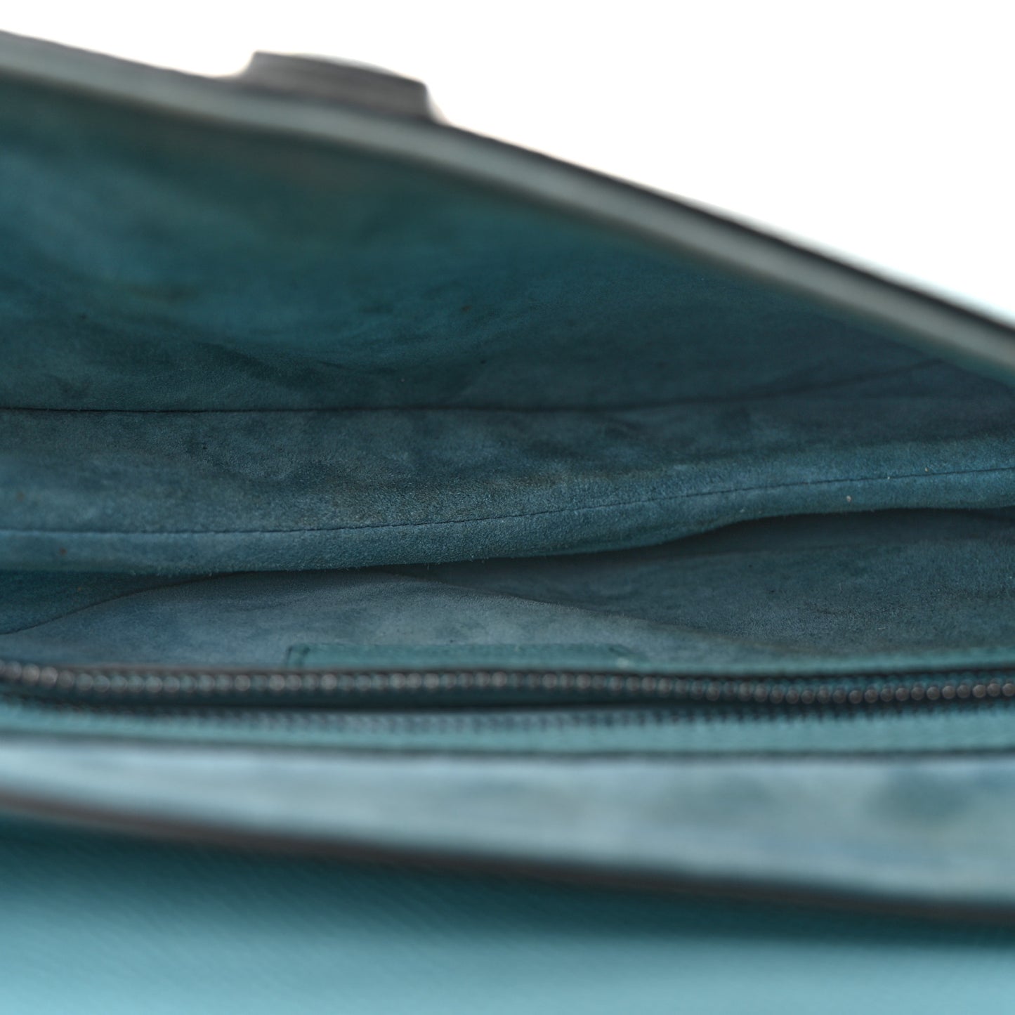 Grained Calfskin Saddle Bag Azure Blue
