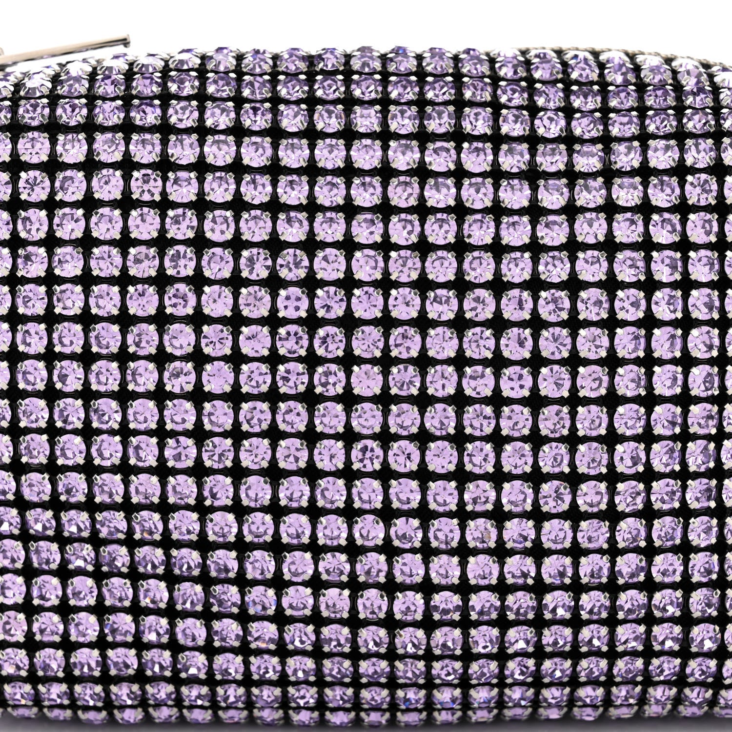 Alexander Wang Mesh Crystal Rhinestone Mini Heiress Pouch Winsome Orchid 8 of 11