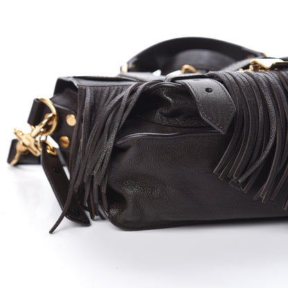 Proenza Schouler Lambskin Tiny Fringe Lux PS1 Satchel Dark Chocolate 8 of 10