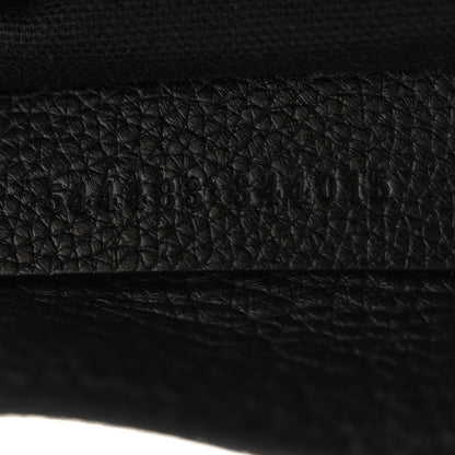 Alexander McQueen Pebbled Calfskin Small Skull Padlock Zip Around Tote Black 7 of 14