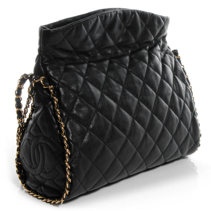 Chanel Calfskin Medium Chain Me Hobo Black 3 of 7