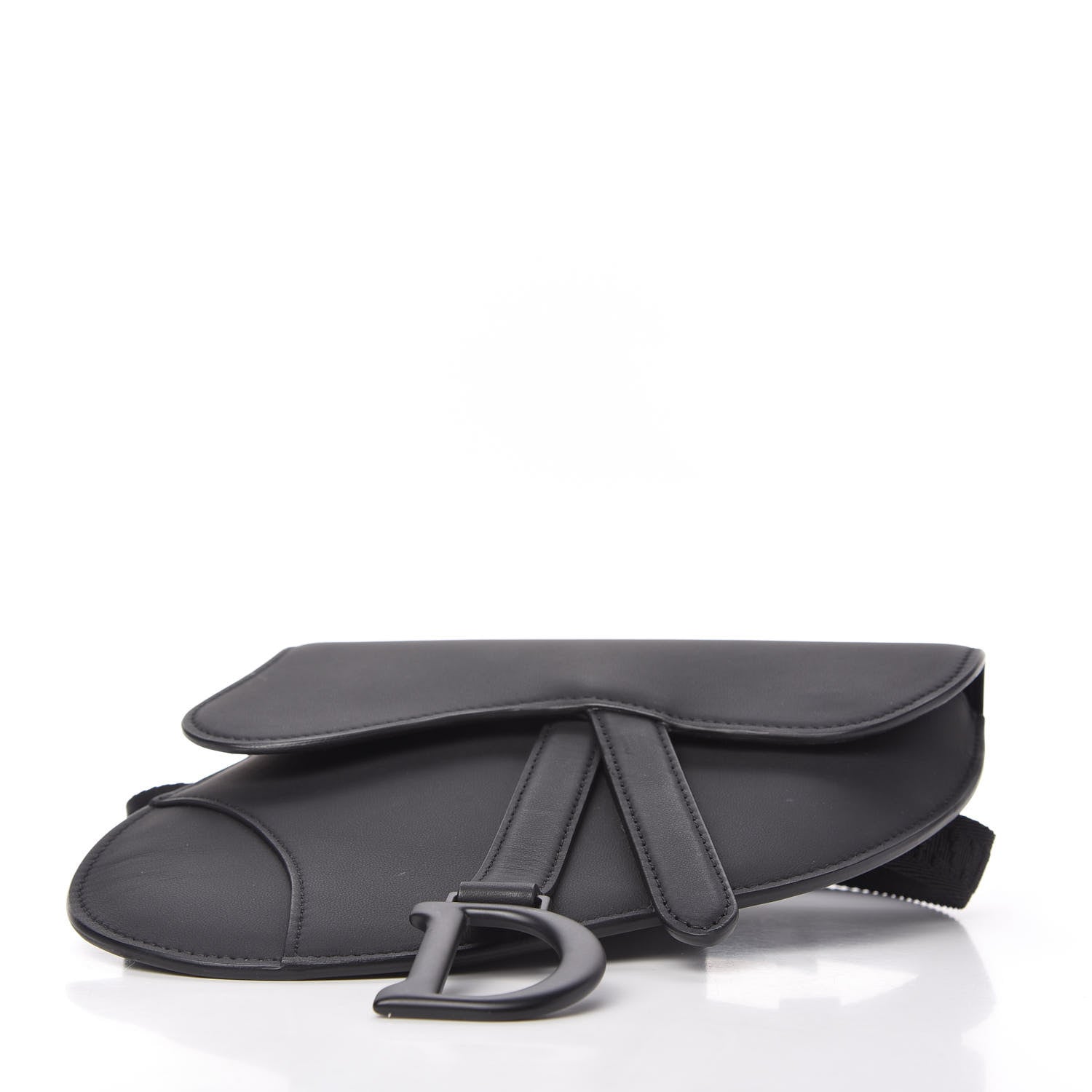Christian Dior Ultra Matte Calfskin Saddle Belt Bag Black 4 of 9