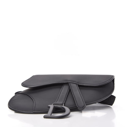 Christian Dior Ultra Matte Calfskin Saddle Belt Bag Black 4 of 9
