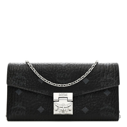 MCM Visetos Large Patricia Wallet On Chain Black 1 of 14
