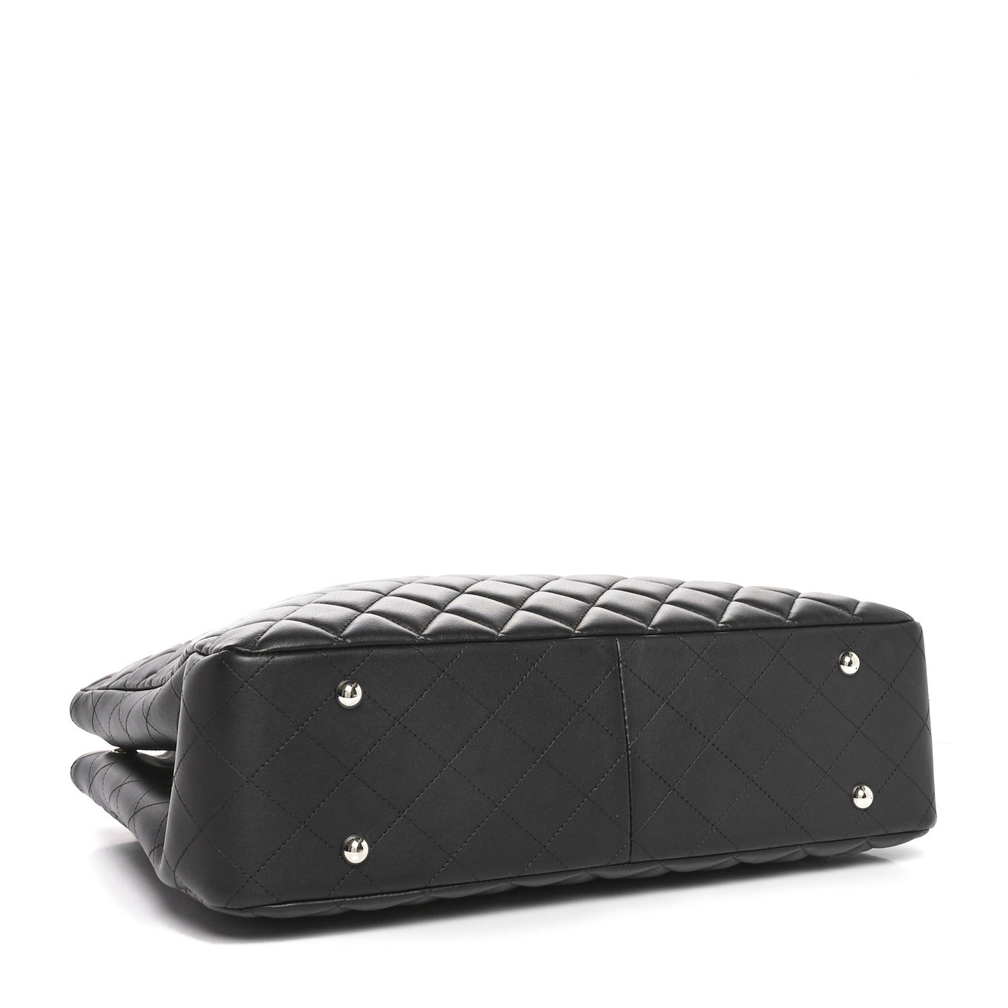 Calfskin Quilted Timeless Tote  Black