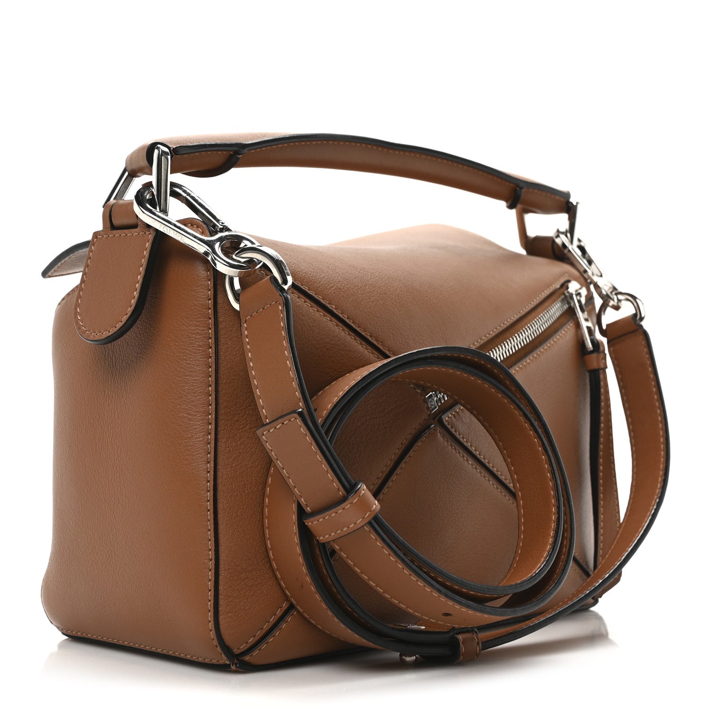 Calfskin Small Puzzle Bag Tan