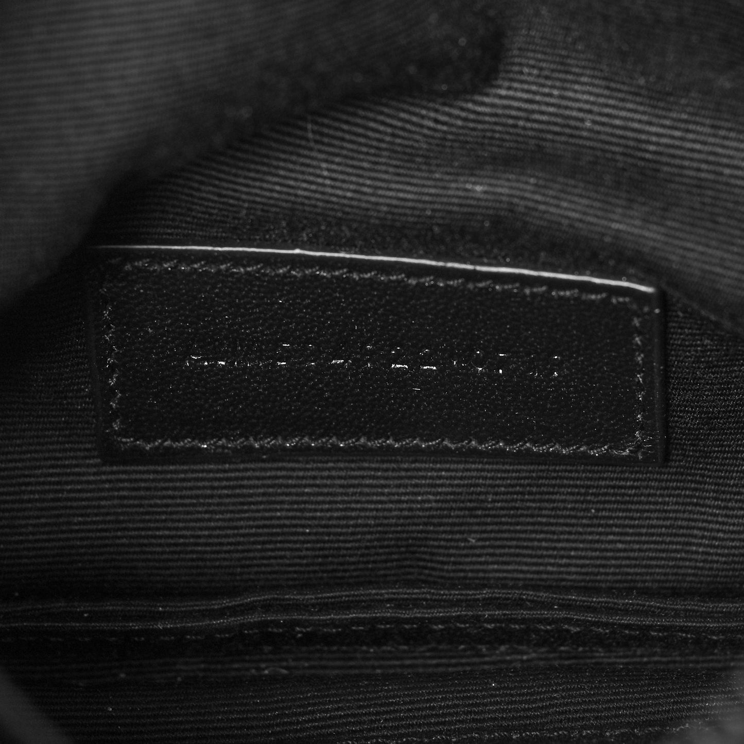 Grain De Poudre Chevron Monogram Bill Pouch Black
