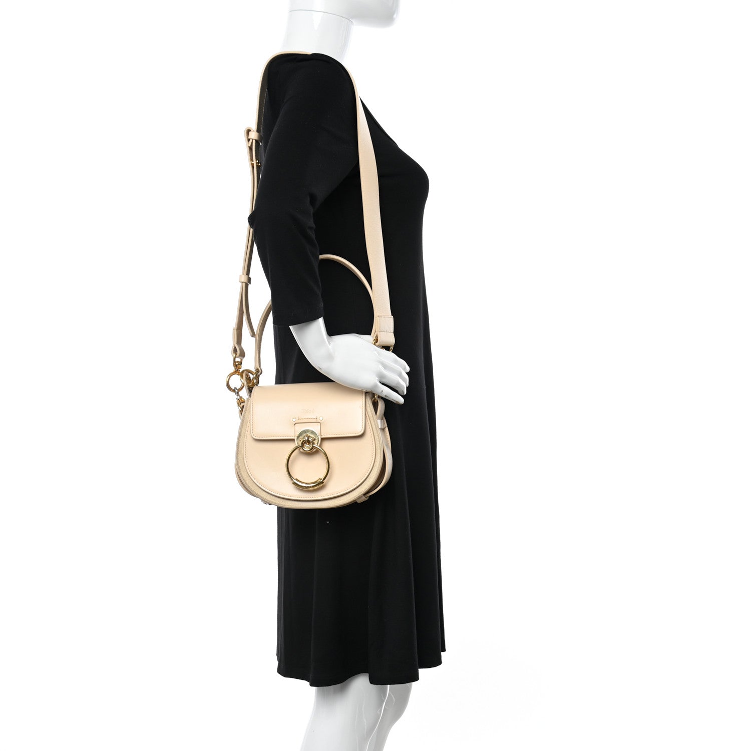 Chloe Calfskin Small Tess Bag Blondie Beige 2 of 14