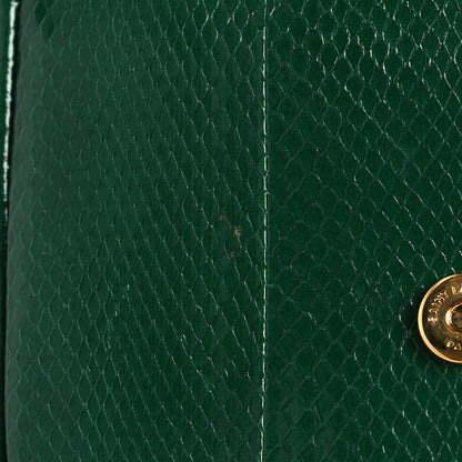Saint Laurent Watersnake Small Kaia Satchel Green 10 of 11