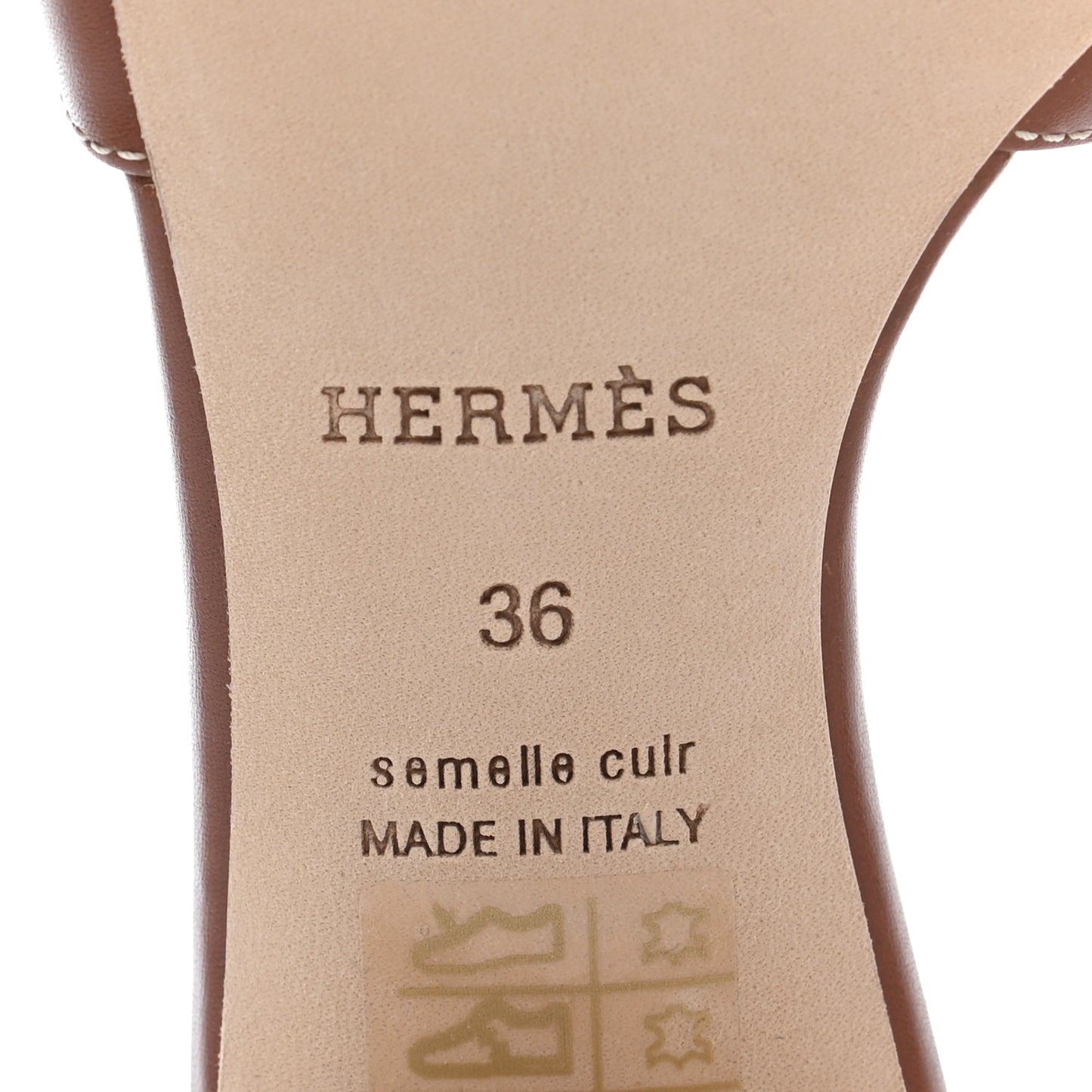Calfskin Oasis Sandals 36 Gold