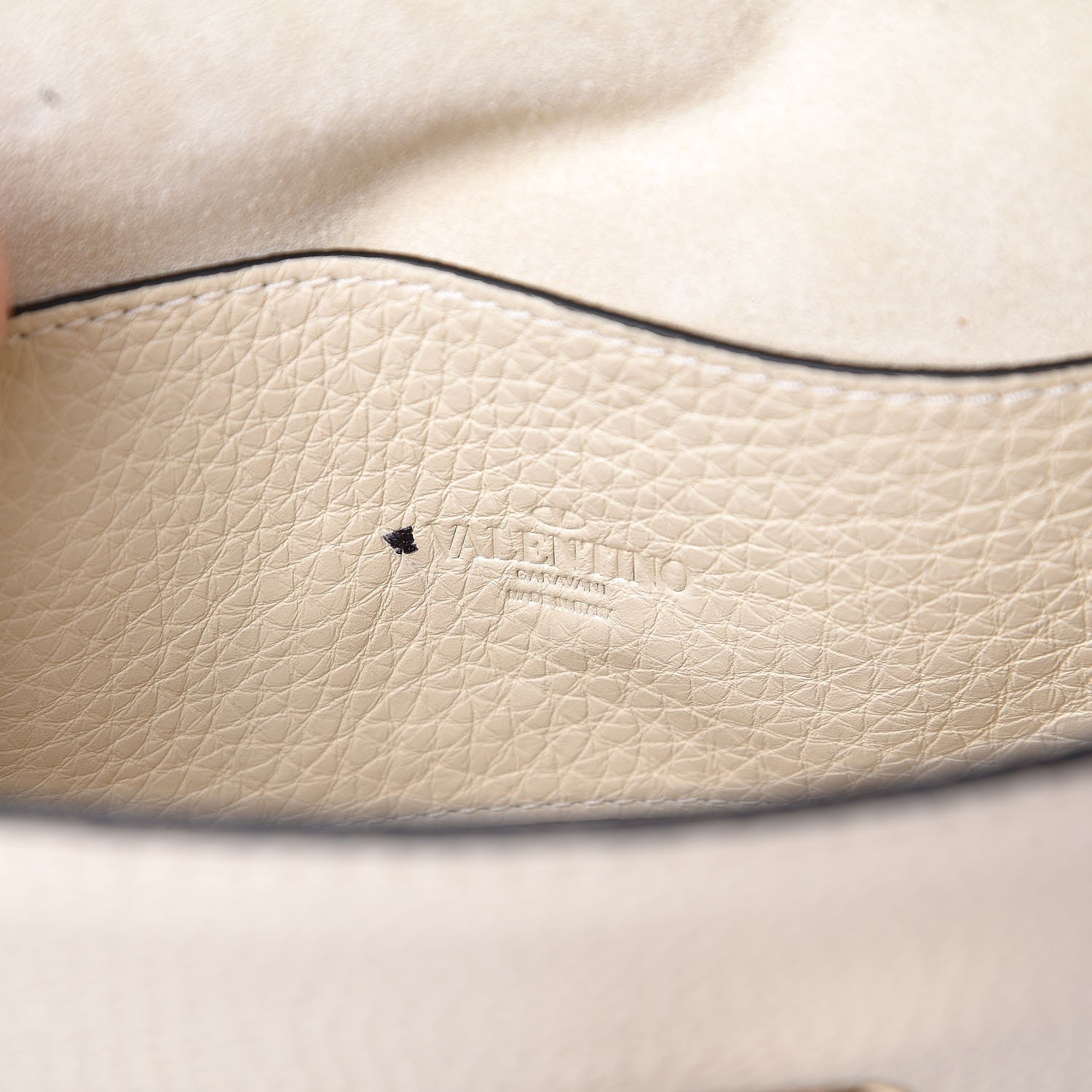 Valentino Garavani Pebbled Calfskin Embroidered Medium Rockstud Flip Lock Crossbody Bag Ivory 6 of 7
