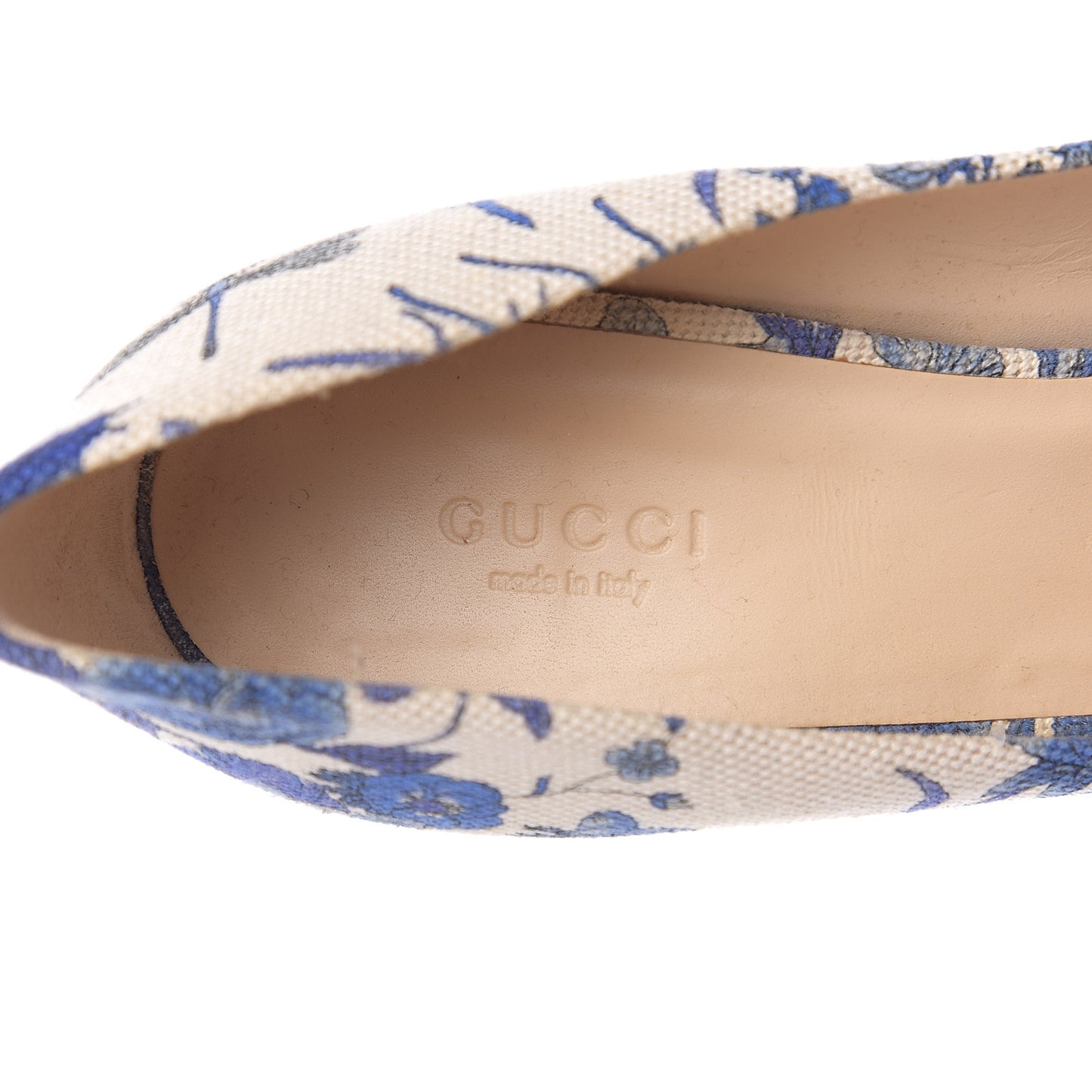 Canvas Cork Flora Peep Toe Wedge 7 Indigo