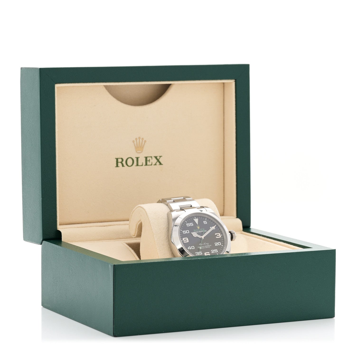 Rolex Stainless Steel 40mm Air-King Oyster Perpetual Watch Black 116900 5 of 5