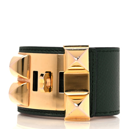 Hermes Epsom Collier De Chien CDC Bracelet S Vert Anglais 3 of 7