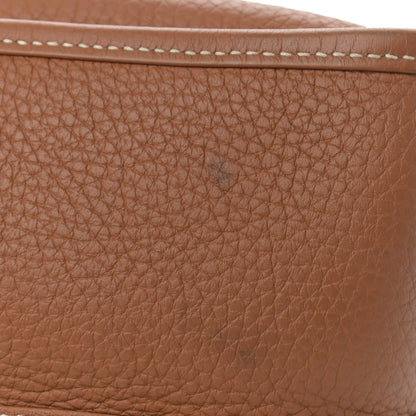 Hermes Taurillon Clemence Evelyne III GM Gold 10 of 10