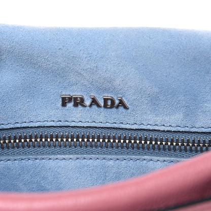 Prada Glace Calfskin Studded Etiquette Flap Loto Astrale 6 of 13