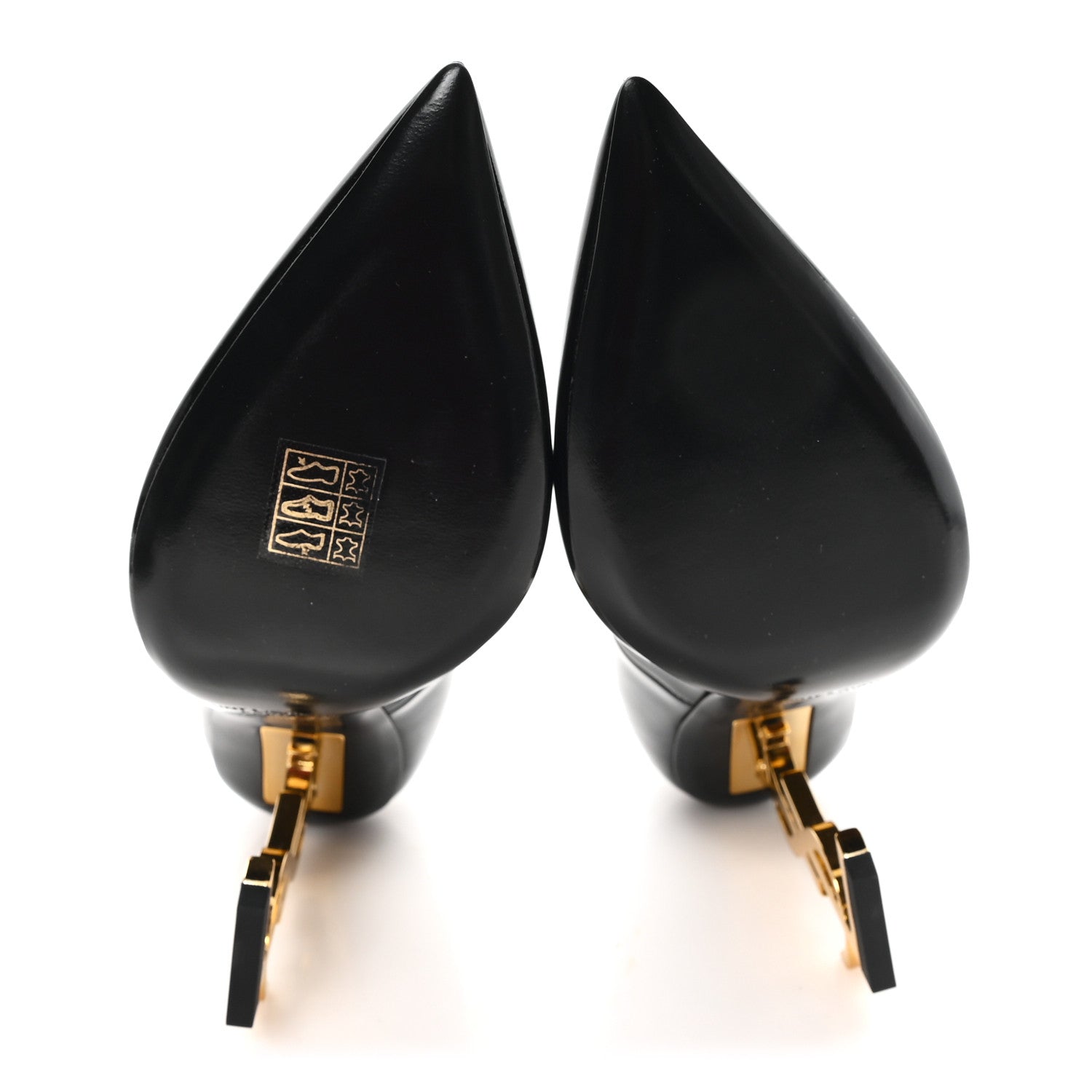 Saint Laurent Patent Opyum 110 Pumps 36.5 Black Gold 1778833