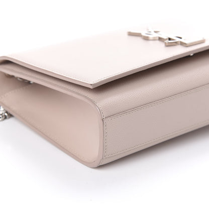 Saint Laurent Grain De Poudre Medium Classic Monogram Kate Satchel Marble Pink 10 of 11