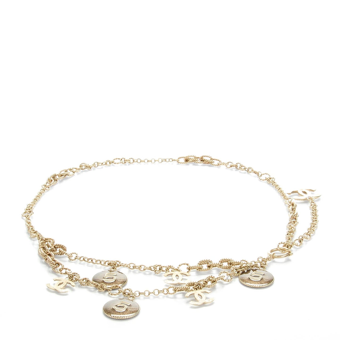 N°5 Medallion CC Chain Belt Gold