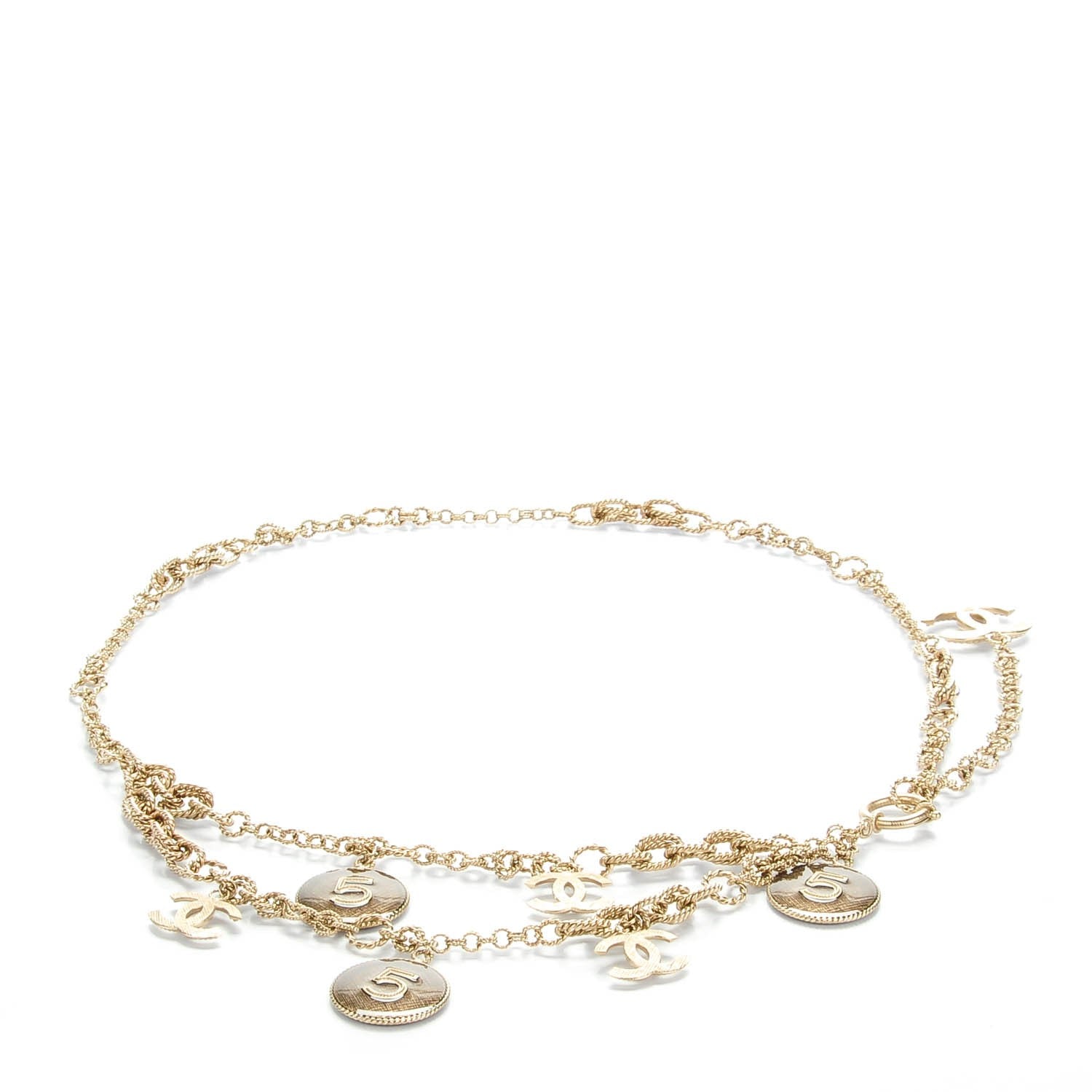 Chanel N°5 Medallion CC Chain Belt Gold 1 of 4