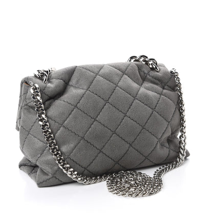 Stella McCartney Shaggy Deer Quilted Small Beckett Chain Shoulder Bag Grey 3 of 10