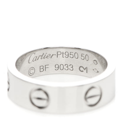 Cartier Platinum 5.5mm LOVE Ring 50 5.25 4 of 4