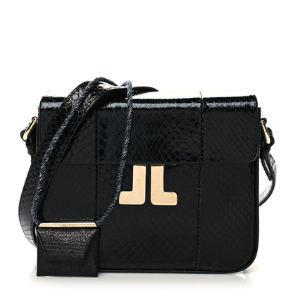 Lanvin Snakeskin JL Carnet Crossbody Black 1 of 14