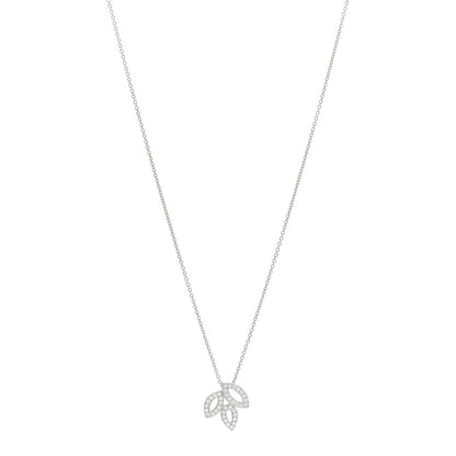 Harry Winston Platinum Diamond Small Lily Cluster Pendant Necklace 1 of 5