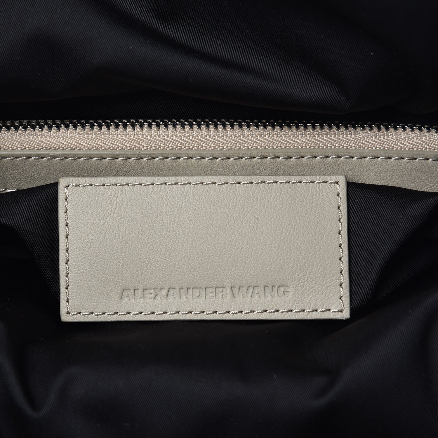 Alexander Wang Pebbled Calfskin Large Emile Beige 6 of 13