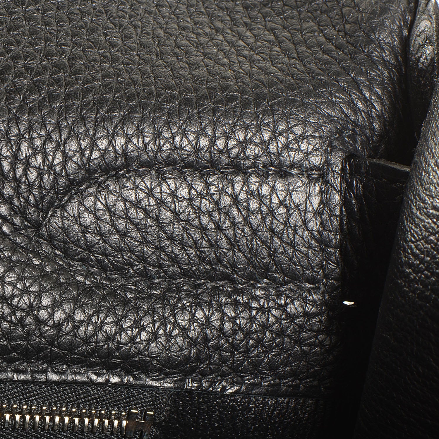 Hermes Taurillon Clemence Shoulder Kelly 40 Black 21 of 26