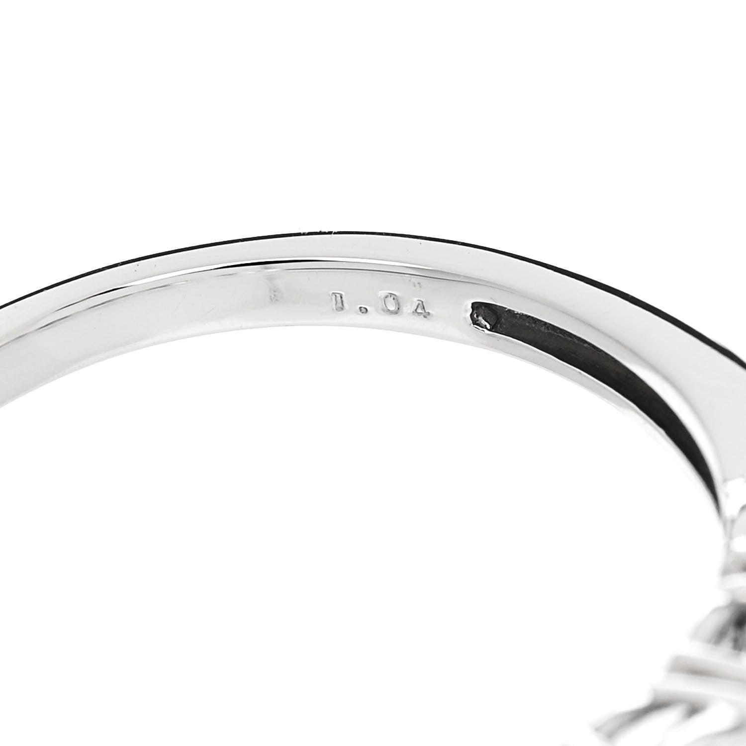 Parker & West by FASHIONPHILE Platinum Diamond 1.04ct Half Eternity Band Ring 52 6 10 of 10