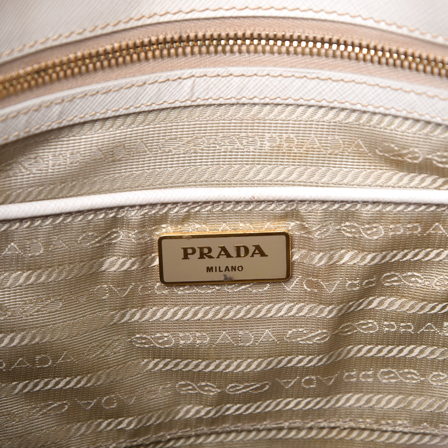 Prada Saffiano Large Galleria Double Zip Tote Talco 5 of 23