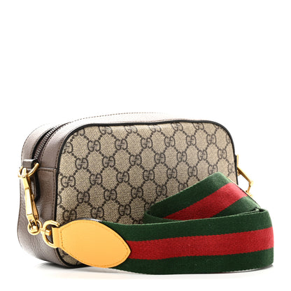 Gucci GG Supreme Monogram Web Neo Vintage Shoulder Bag Beige New Acero Crop 3 of 10
