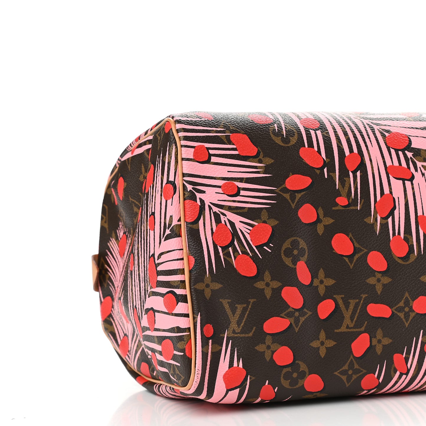 Monogram Jungle Dots Speedy 30 Sugar Pink Poppy