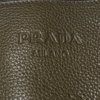 Prada Vitello Daino Tote Dark Green 8 of 11