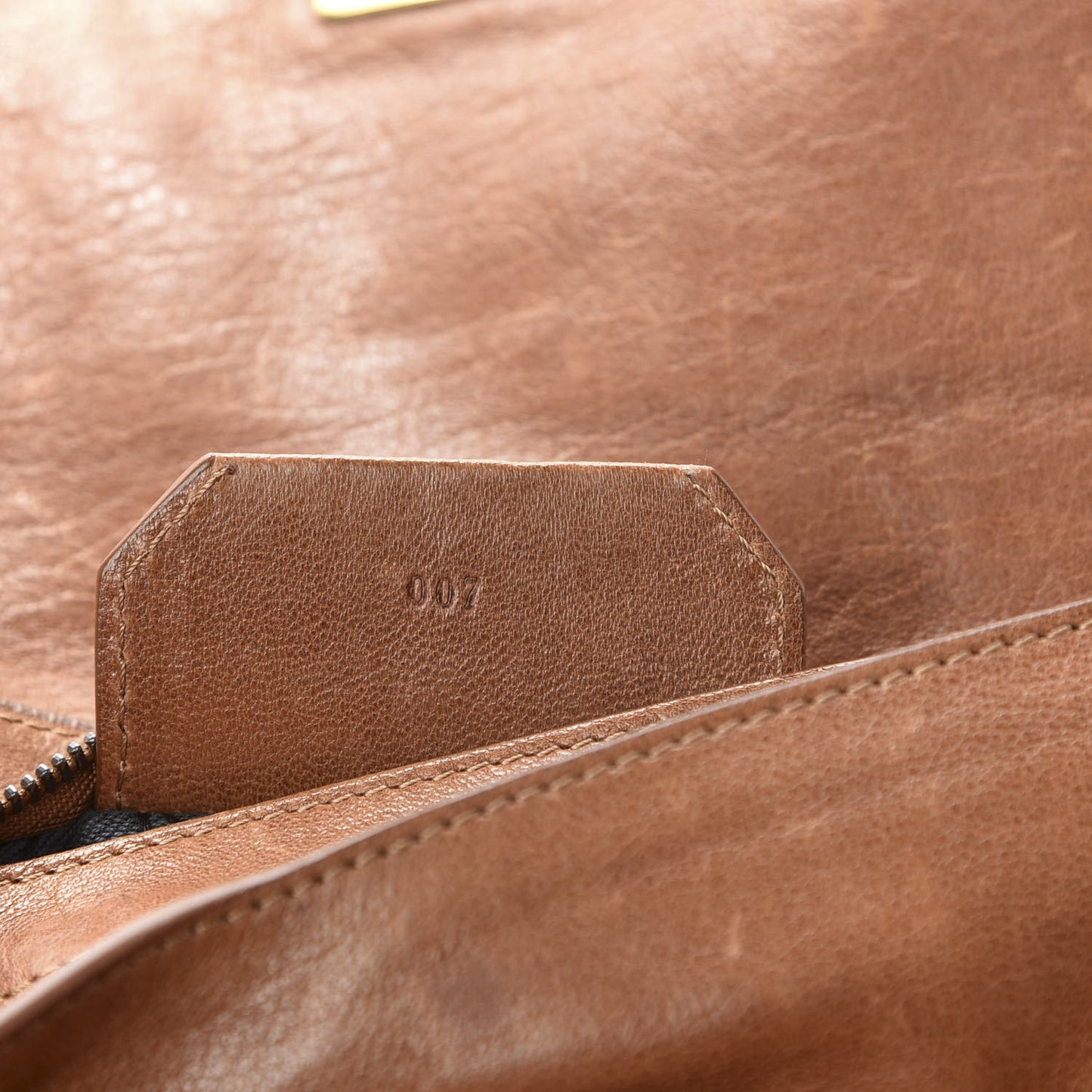 Lambskin PS1 Pochette Clutch Saddle