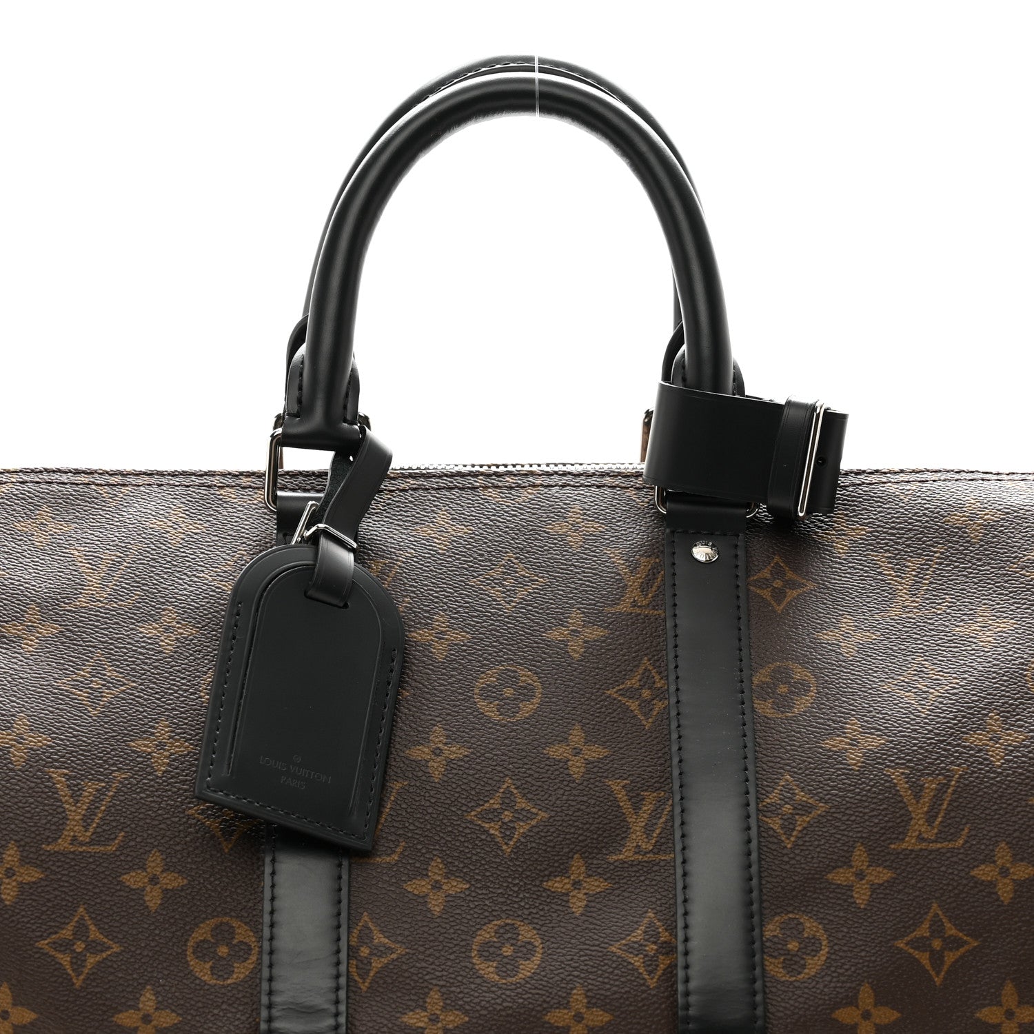 Louis Vuitton Monogram Macassar Keepall Bandouliere 45 7 of 10
