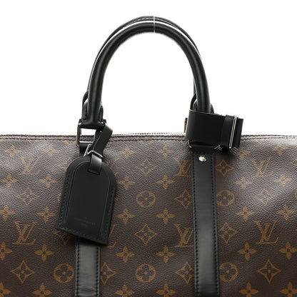 Louis Vuitton Monogram Macassar Keepall Bandouliere 45 7 of 10