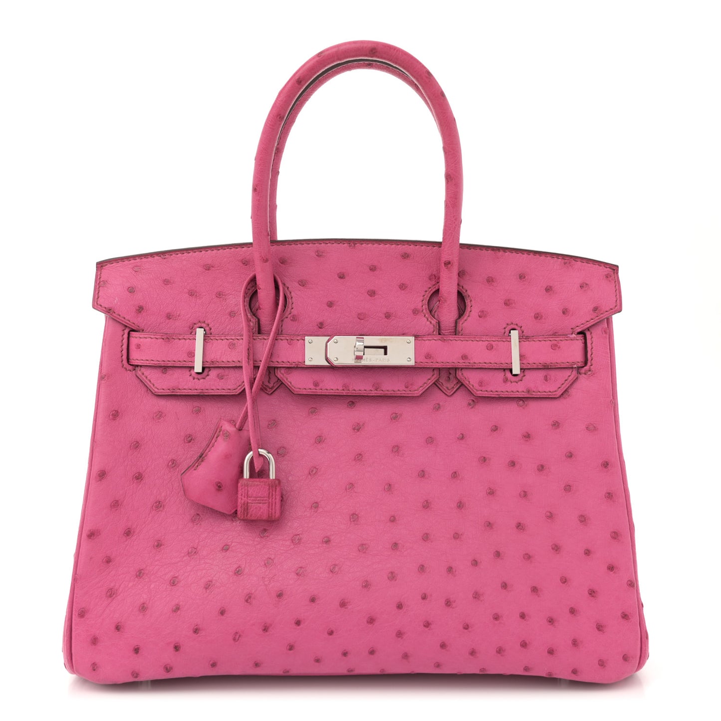 Ostrich Birkin 30 Fuchsia