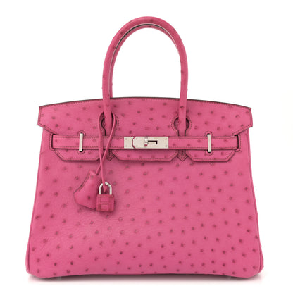 Hermes Ostrich Birkin 30 Fuchsia 1 of 11