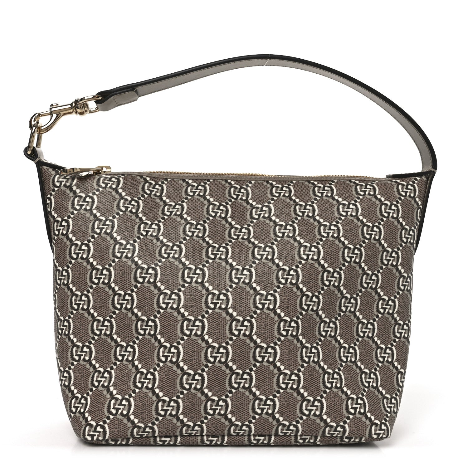 Gucci GG Shadow Monogram Super Mini Ophidia Shoulder Bag Taupe 2 of 18