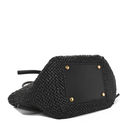 Proenza Schouler Raffia Calfskin Pipe Bag Black 4 of 12