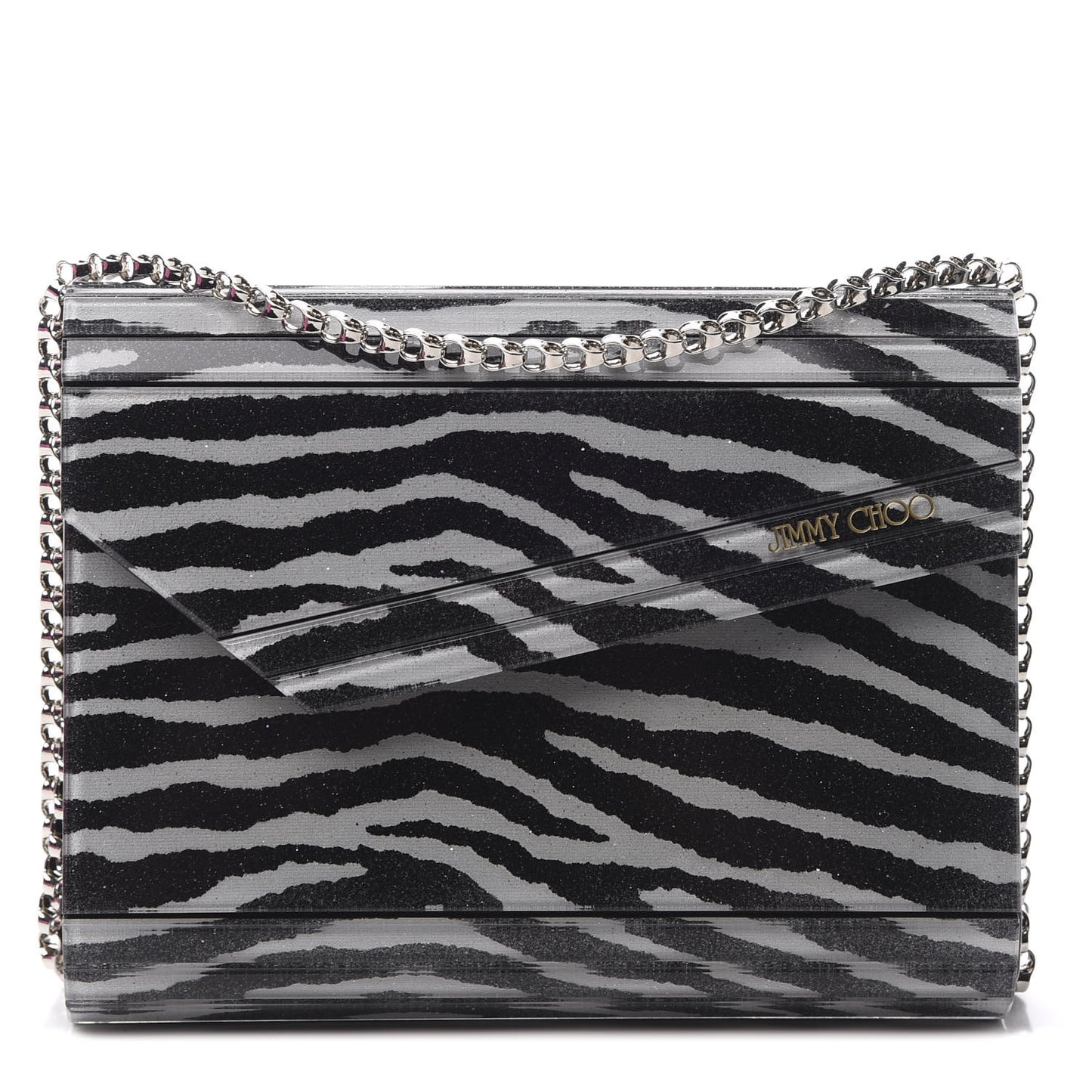 Acrylic Zebra Candy Clutch