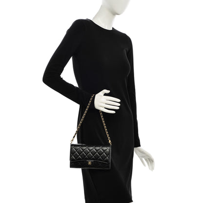 Chanel Caviar Quilted Wallet on Removable Chain Black 2 of 8