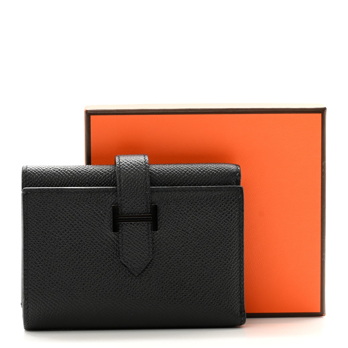 Epsom Tri-Fold Compact Monochrome Bearn Wallet Black