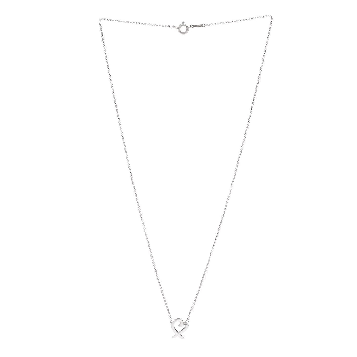 Sterling Silver Mini Paloma Picasso Loving Heart Pendant Necklace