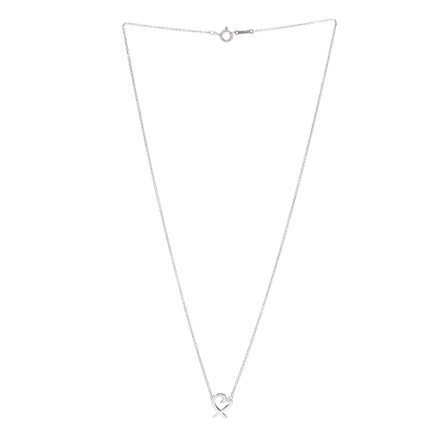 Tiffany Sterling Silver Mini Paloma Picasso Loving Heart Pendant Necklace 3 of 5