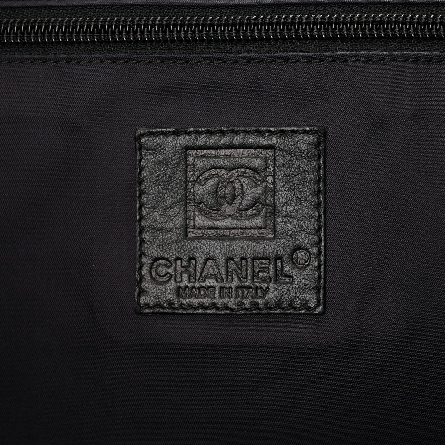 Canvas Vinyl Perforated CC Tote White Black Dark Navy