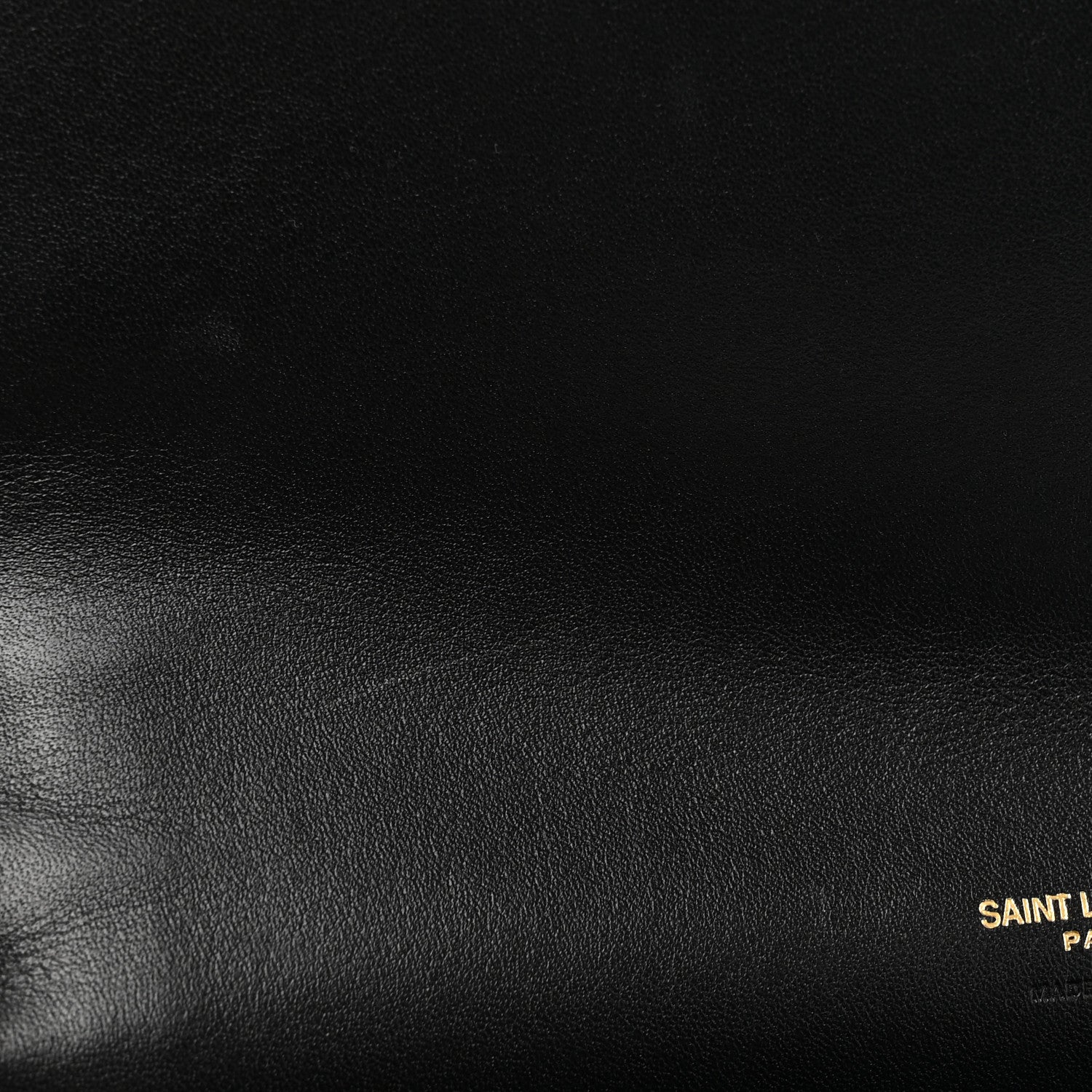 Saint Laurent Nappa Patent Calfskin Two-Toned Monogram Pouch Alabastro Black 11 of 11